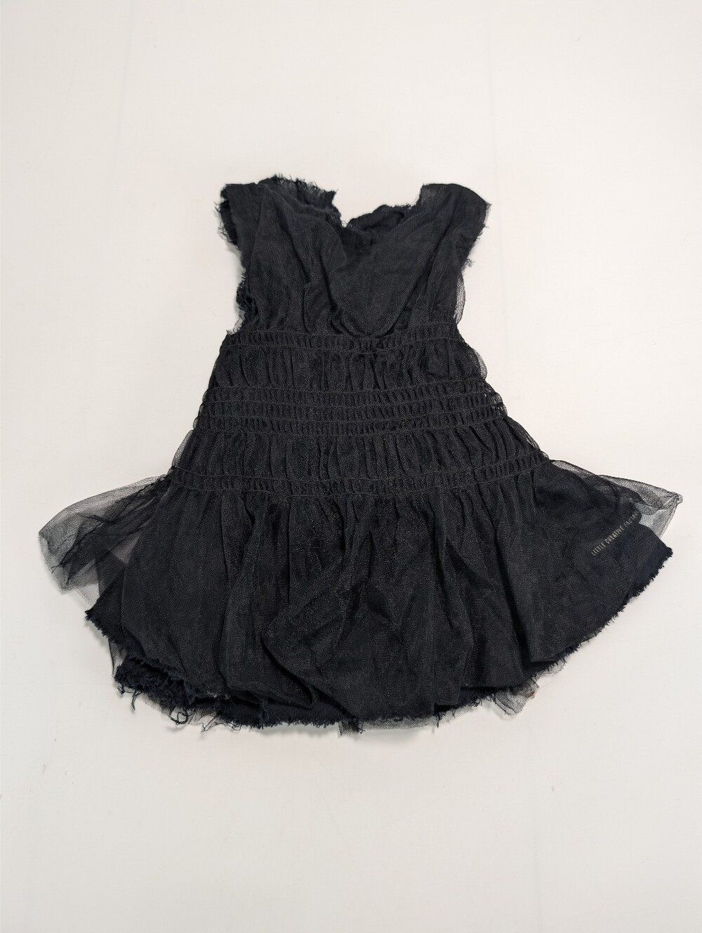 Little Creative Factory Mesh Black Sleeveless Dress